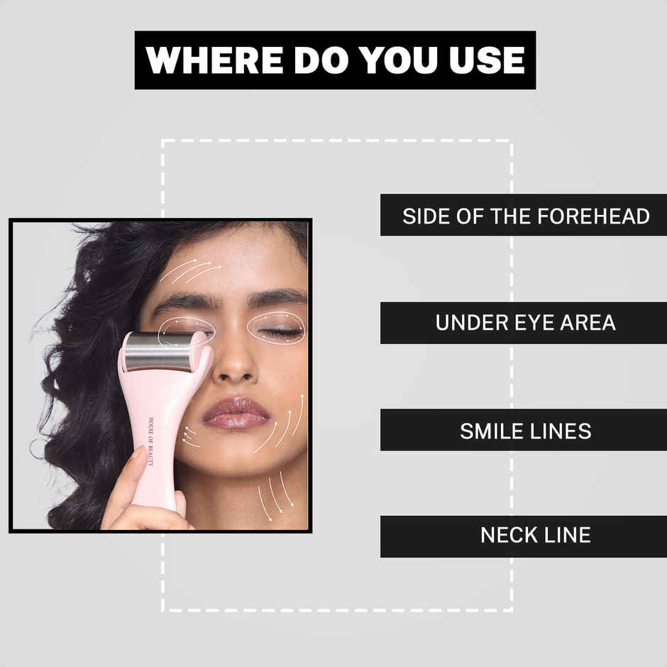 House Of Beauty Hob Steel Ice Roller-Puffy Eyes Redness Pimples Digital Eyes Stress Reduction