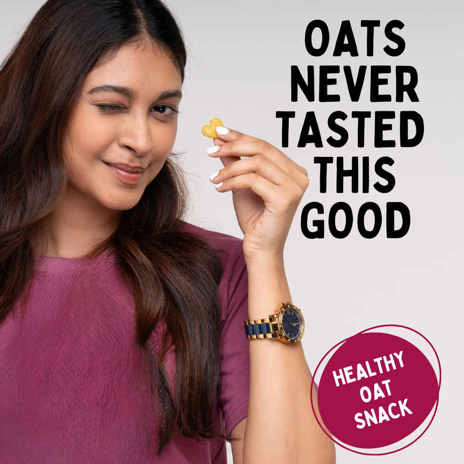 Eatopia Healthy Oat Bites BBQ | Not fried Puff Snacks ( No palm oil )