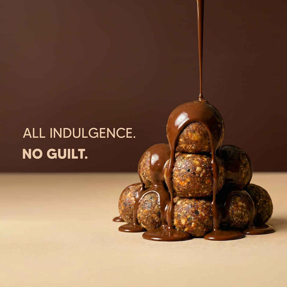 Eat Better Co Peanut & Chocolate Laddoos | No Added Sugar | High Protein, Truly Natural