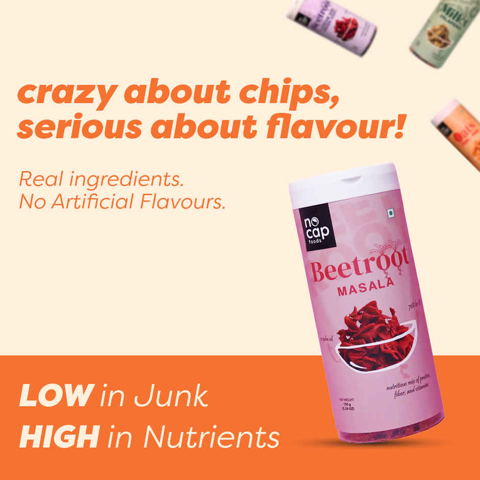 Nocap Beetroot Masala Chips