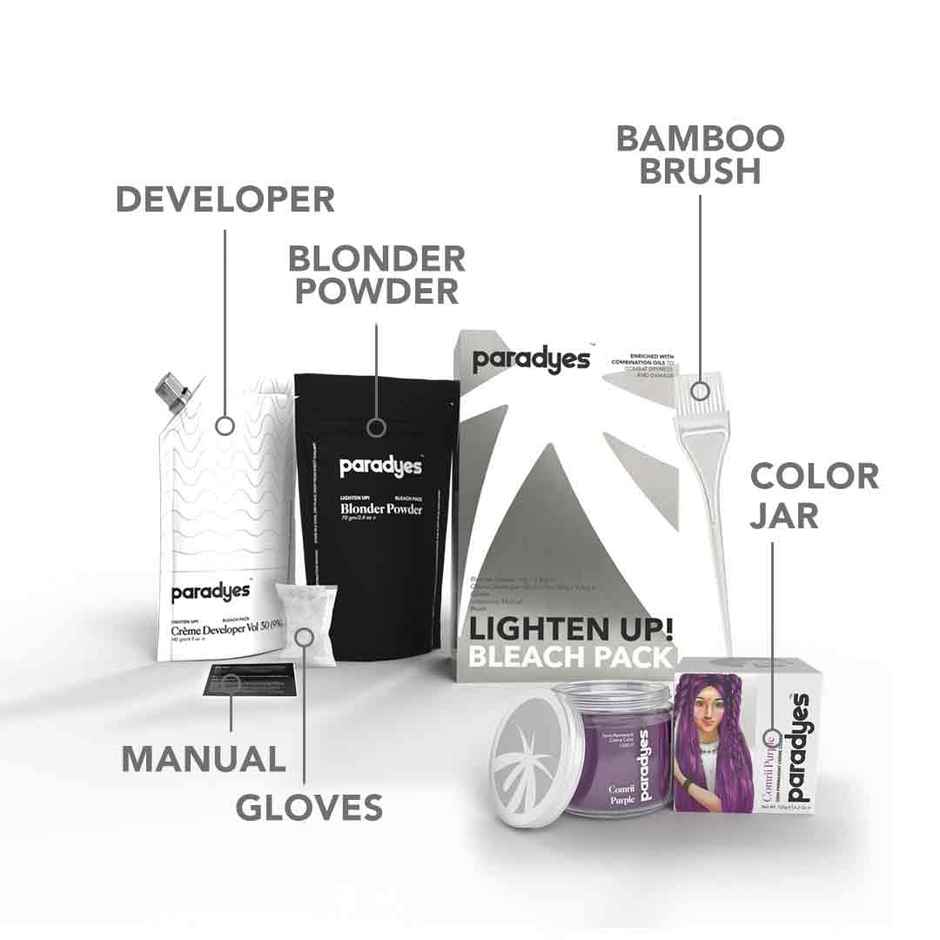 Paradyes Ammonia Free Semi-Permanent Hair Color Jar Only Comrii Purple