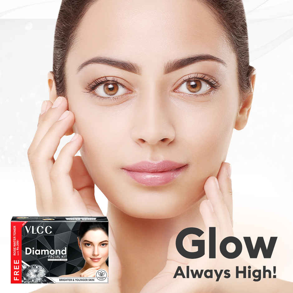 VLCC Diamond Facial Kit With Free Rose Water Toner