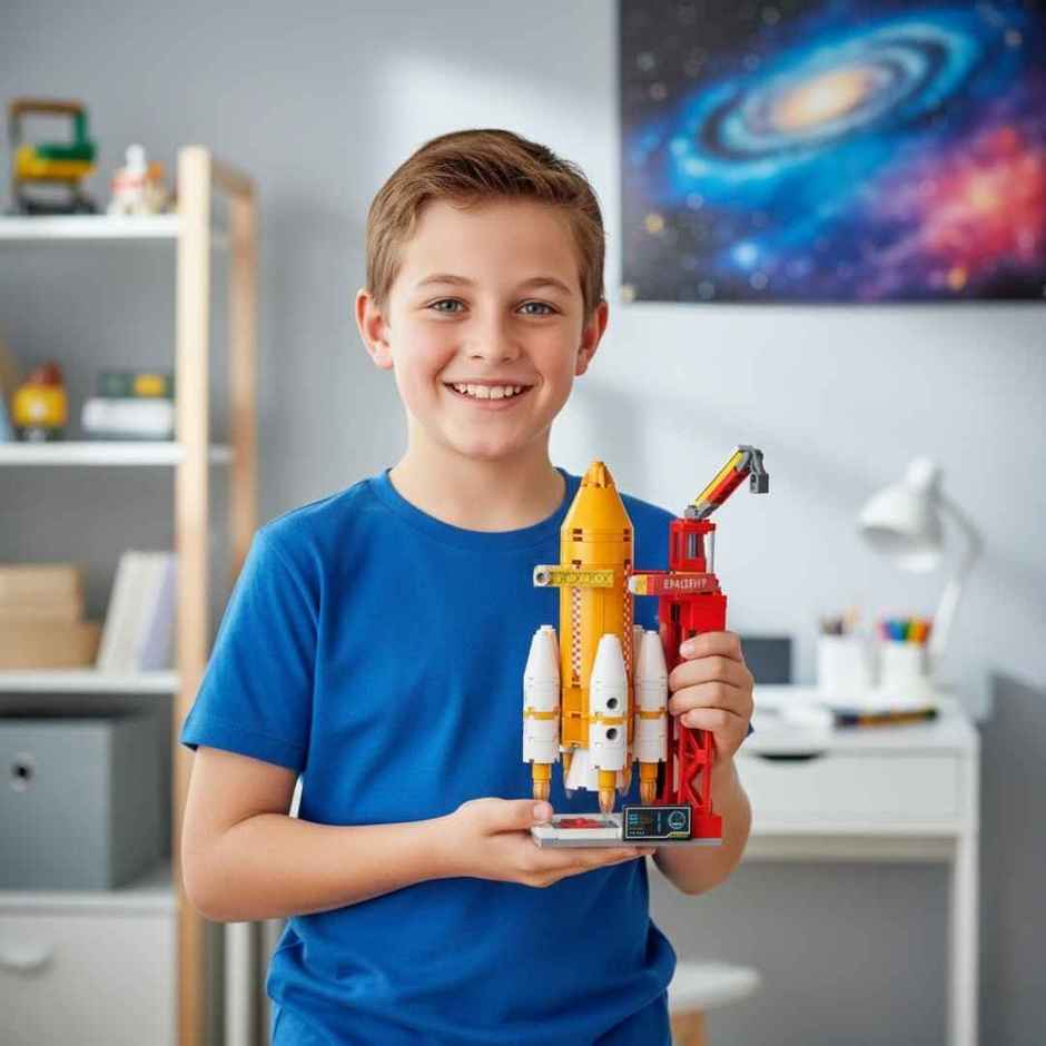Apex Space Building Blocks 119 Pieces | 3-in-1 Rocket Set | STEM Toy