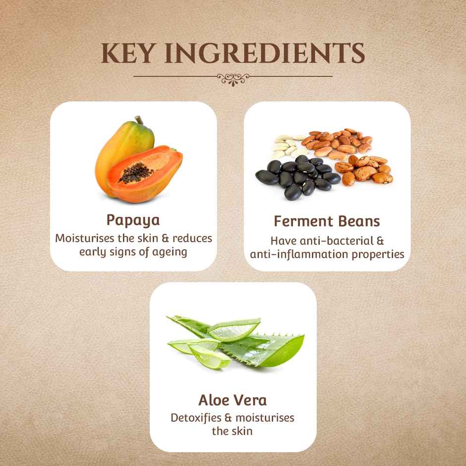 TAC - The Ayurveda Co. Khadi Essentials Papaya Sheet Mask for Oil Control and Brightening Skin