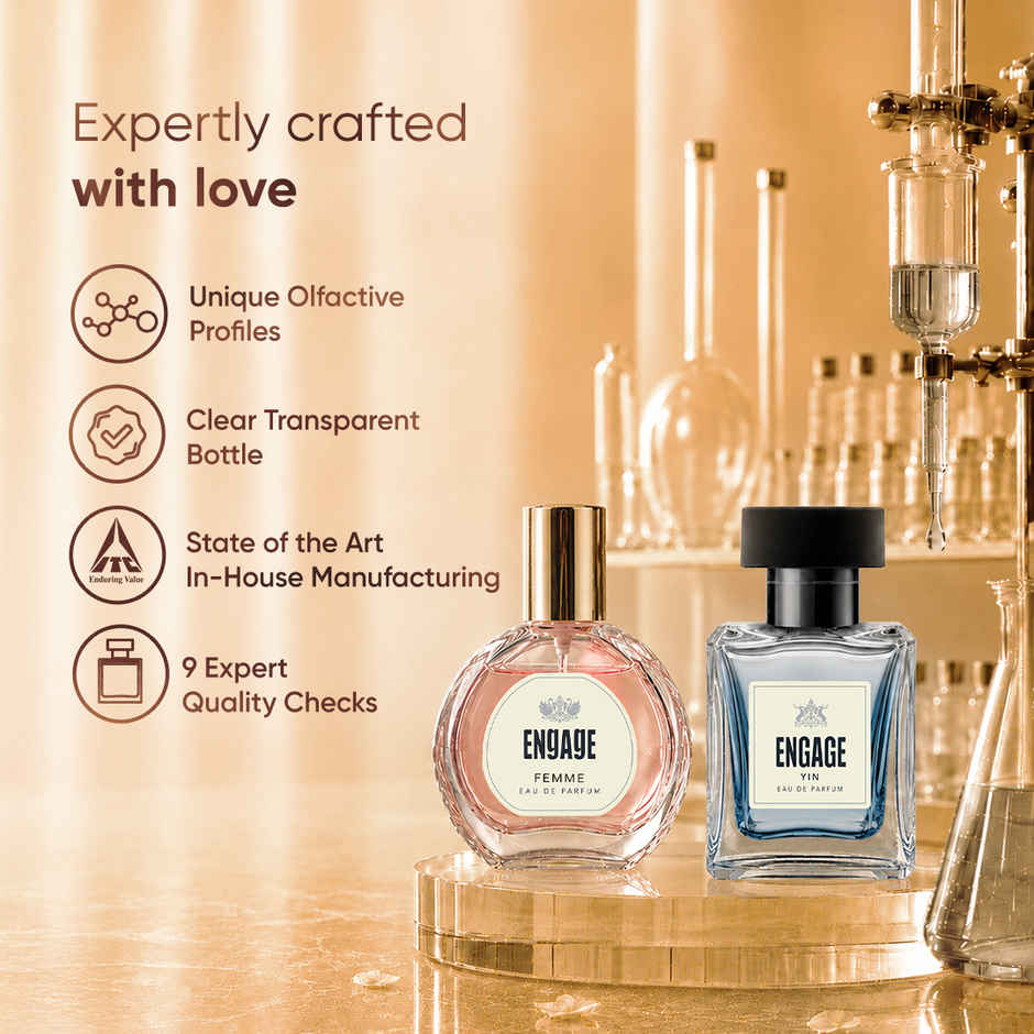 Engage Gift Assorted Luxury Perfume Set for Men & Women | 4 Unique EDPs| Couple Combo