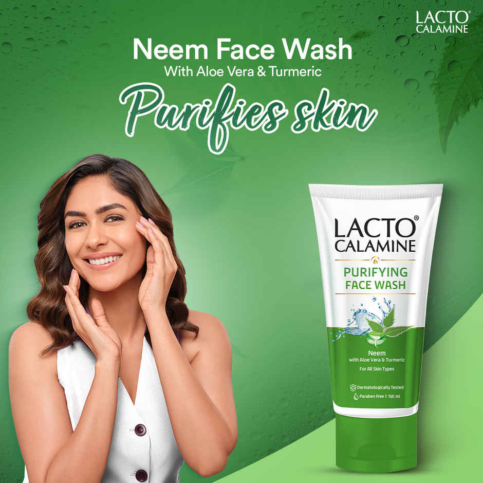 Lacto Calamine Facewash With Neem, Aloe Vera & Turmeric
