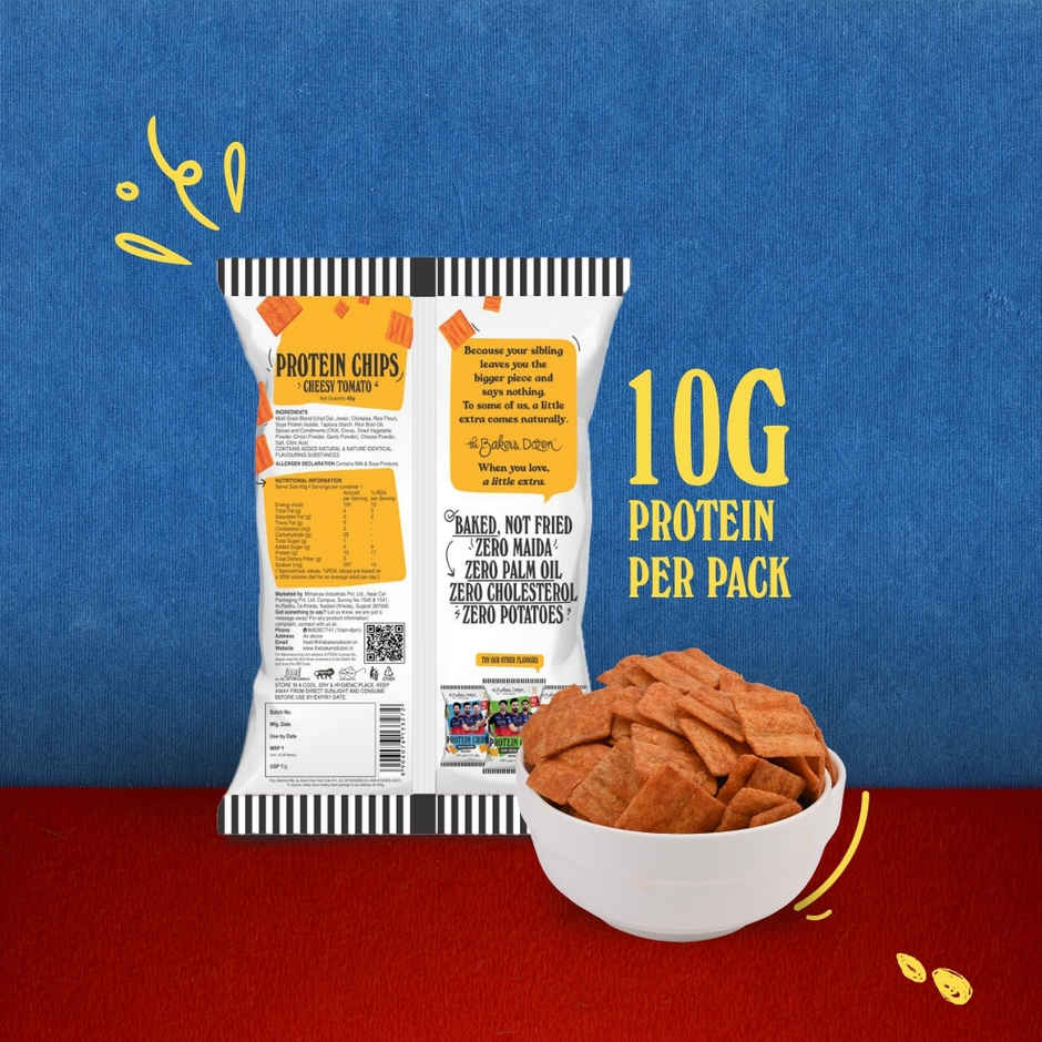 The Baker's Dozen Protein Chips - Cheesy Tomato