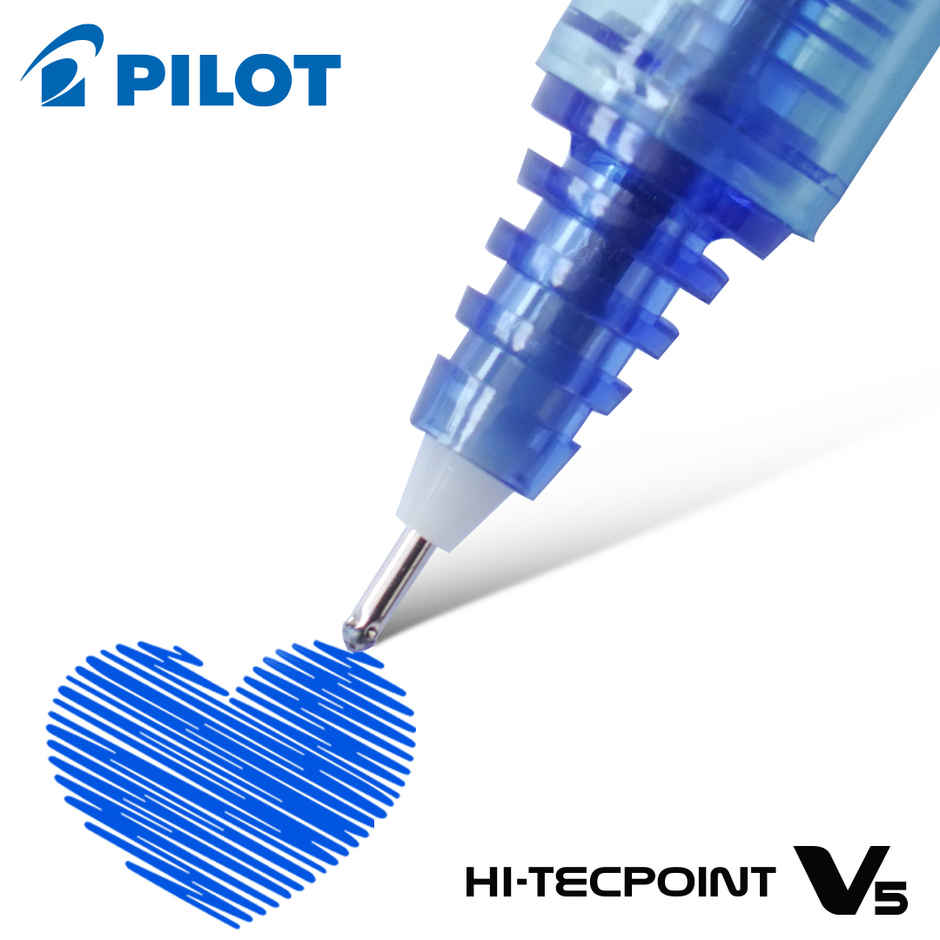 Pilot V5 Roller Pen (Blue) -2 Pieces