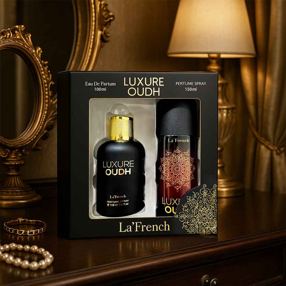 La French Luxure Oudh Perfume & Deodorant Gift Set