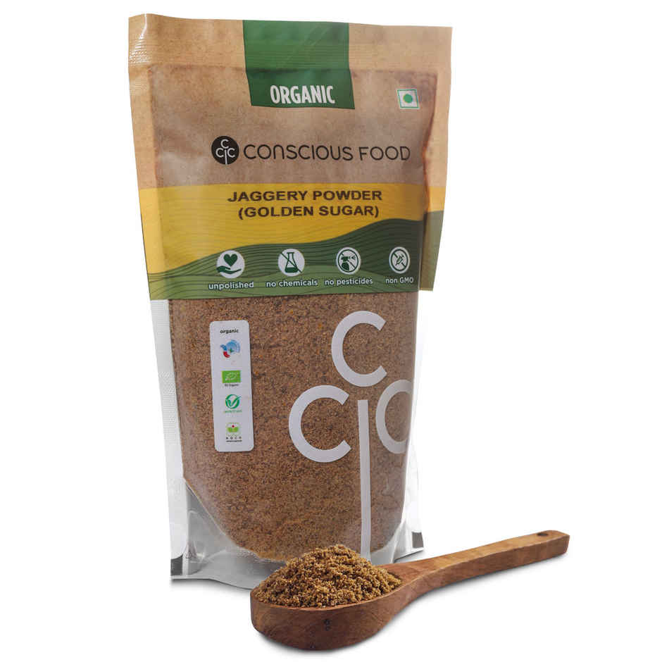 Conscious Food Jaggery Powder Made From Pure Sugarcane Juice