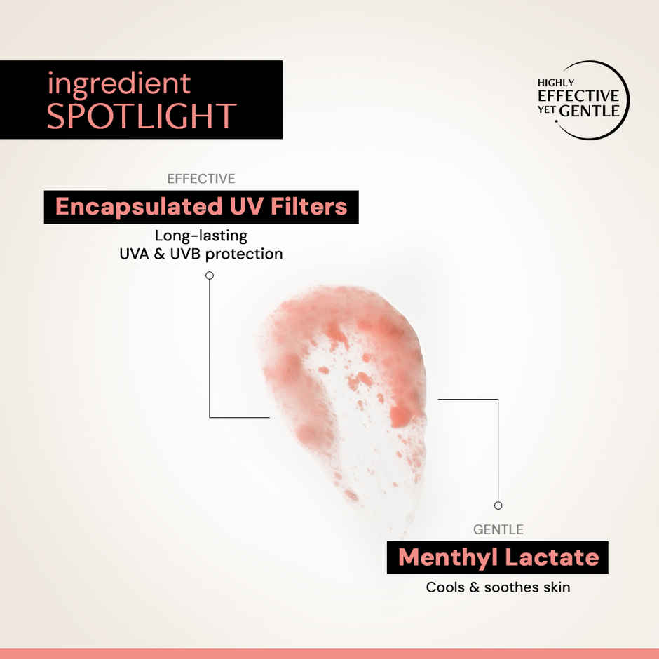 Deconstruct Invisible Water Sunscreen SPF 50 PA++++ | Instant Cooling, 8H Long Lasting & Non-Greasy