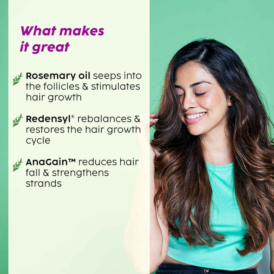 Plix Rosemary Hair Growth Serum for Hair Fall Control & Regrowth|Redensyl, Baicapil, AnaGain