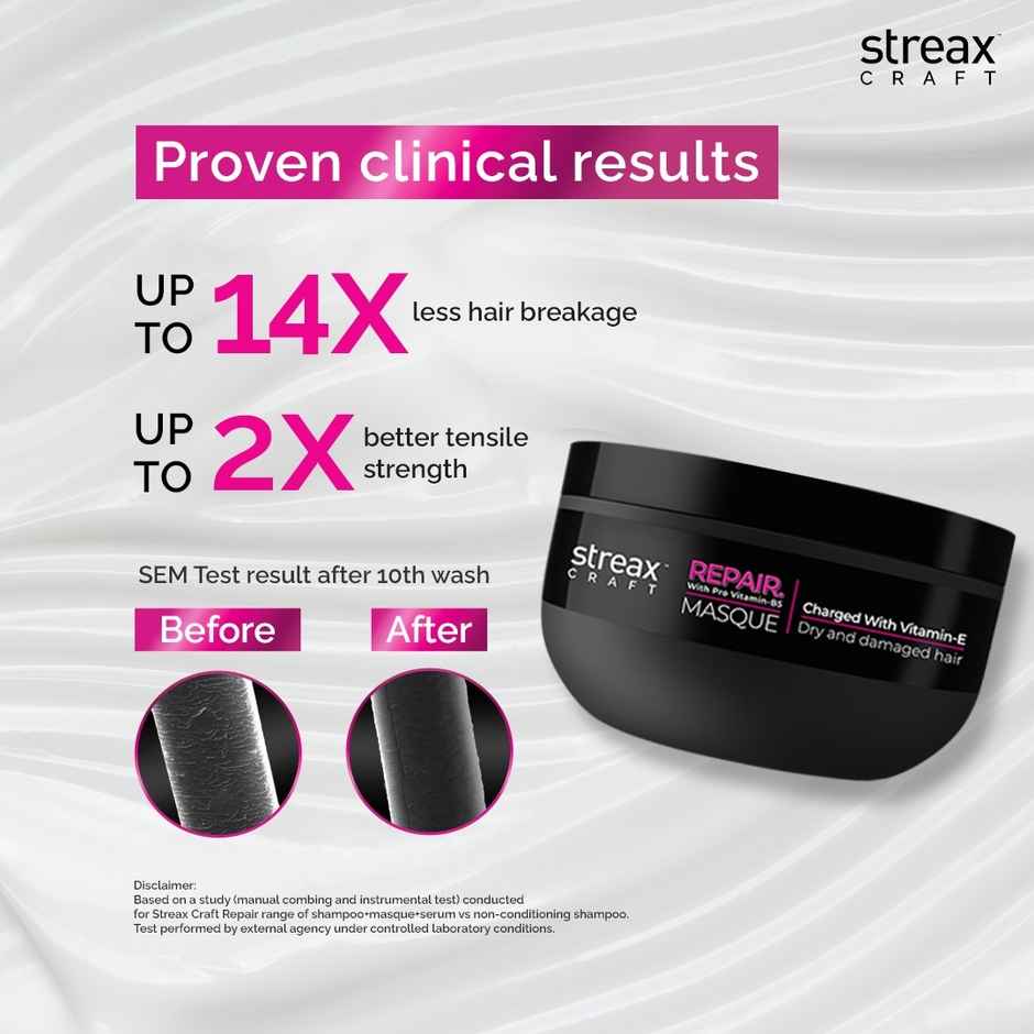 Streax Craft Repair Masque Or Mask For Dry And Damaged Hair