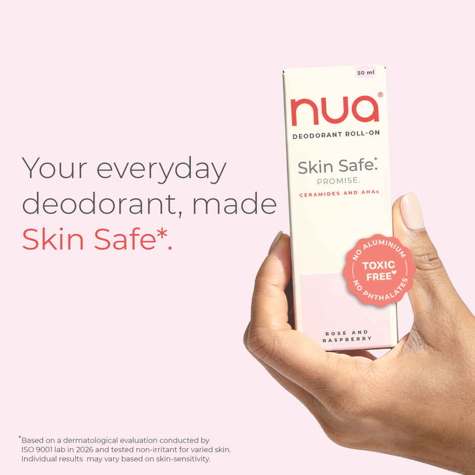 Nua Deodorant Roll-On Rose and Raspberry