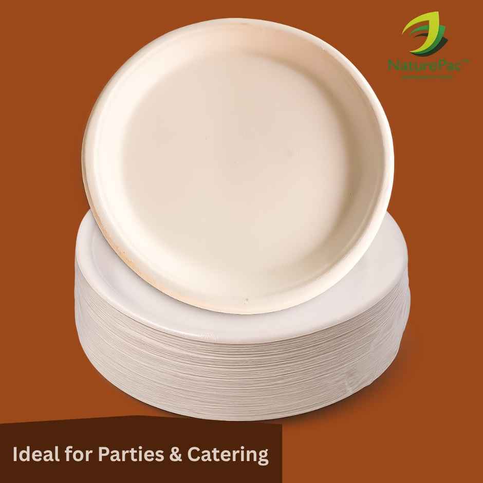 Round Disposable Flat Plate | 11 inch | Naturepac