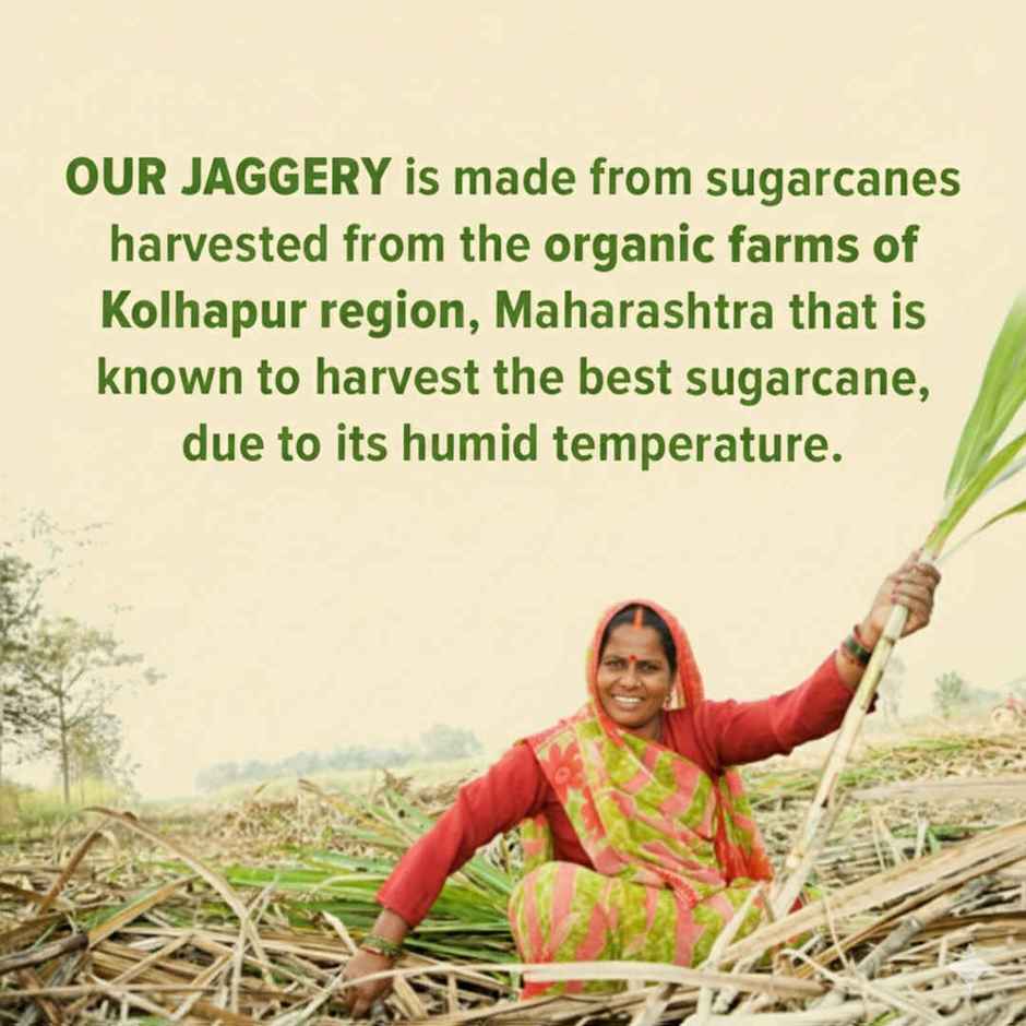 Conscious Food Sugarcane Jaggery | Gud | Natural