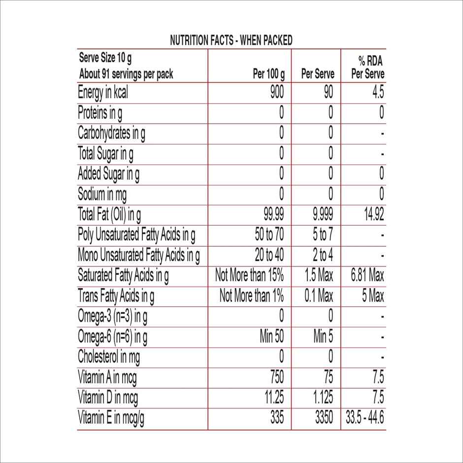 Be-Rite Refined Sunflower Oil 1 L