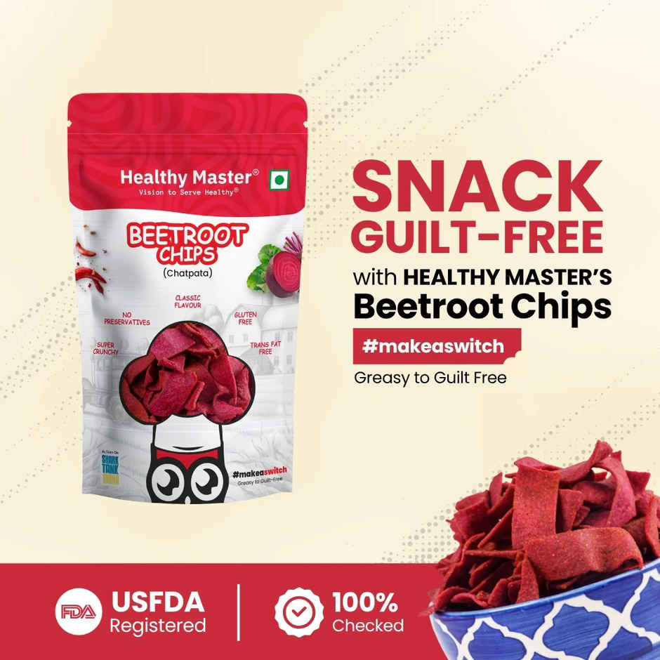 Healthy Master Baked Beetroot Chips