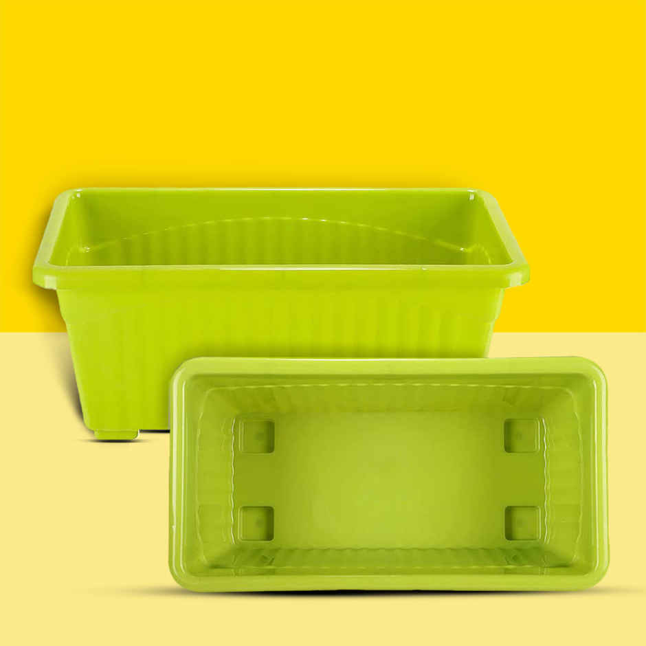 10club 14 Inch Plastic Window Planter Set Of 1 - Green