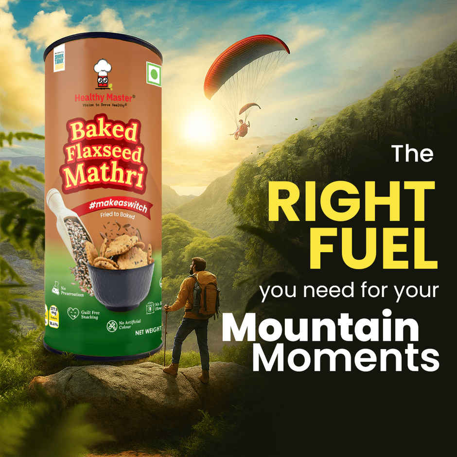 Healthy Master Baked Wheat Mathri | Flax seed