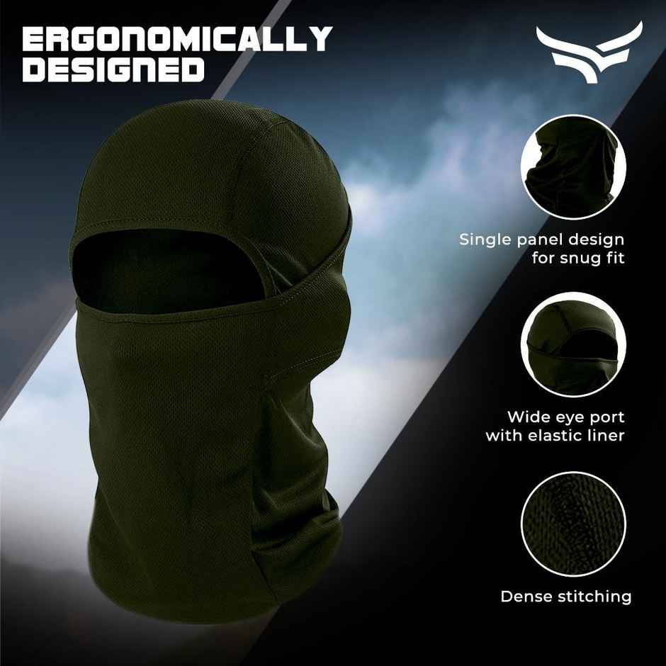 Xtrim UV-Protected Balaclava for Biking - Sweat Absorbing & Odour-Free | Khaki