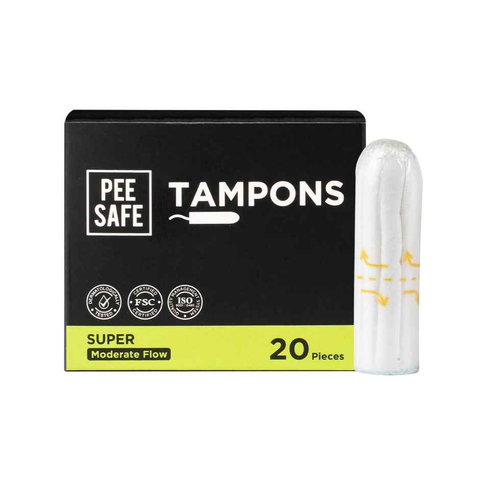 Pee Safe Biodegradable Tampon Medium Flow - Super