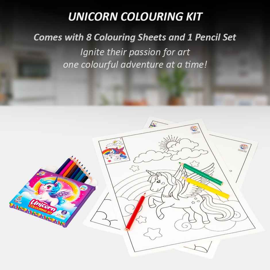 Ratna's Unicorn Colouring Kit | Assorted