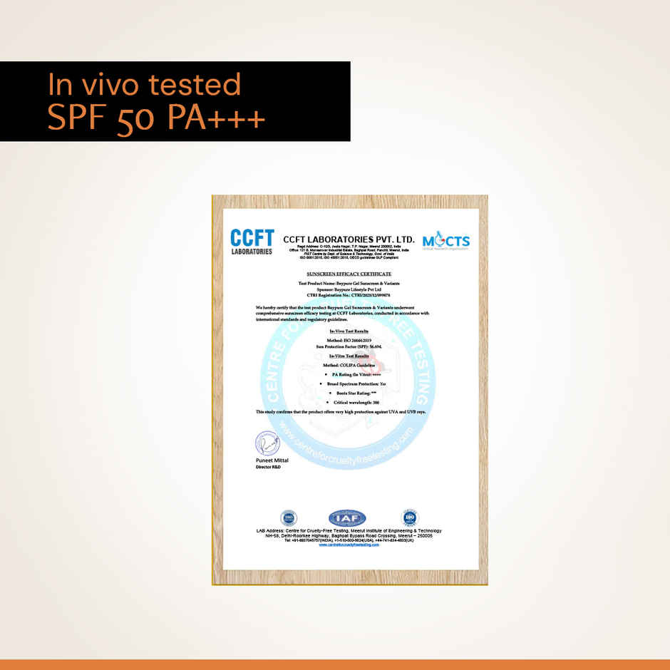 Deconstruct 5% Vitamin C Gel Sunscreen SPF 50 PA++++ | In-Vivo Tested