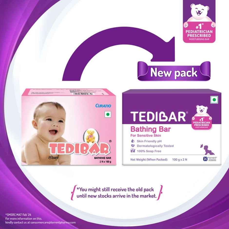 Tedibar Bathing Bar For Babies Sensitive Skin Pack