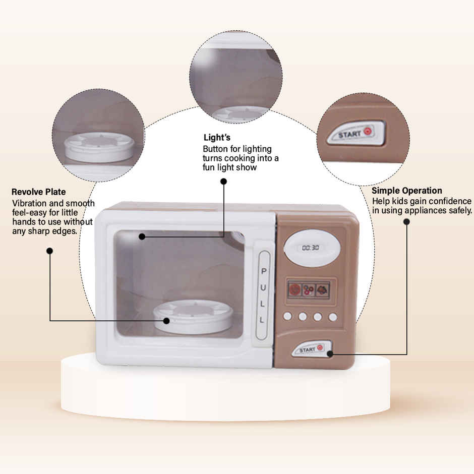 Anz Toy Brown Microwave Oven Ph 9411