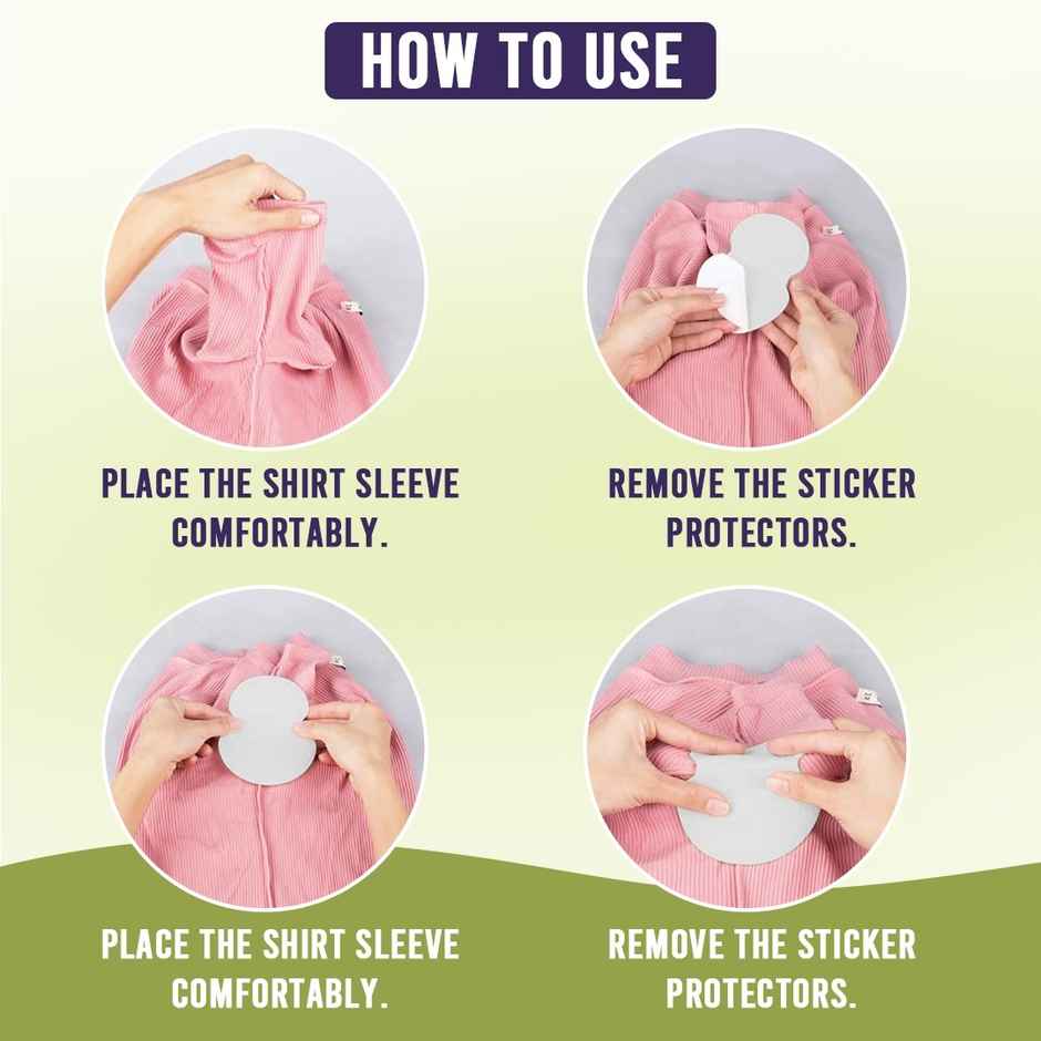 Sanfe Underarm Sweat Absorbent Patch | 8 hr odour control, stain free, ultra thin | 5 Pairs