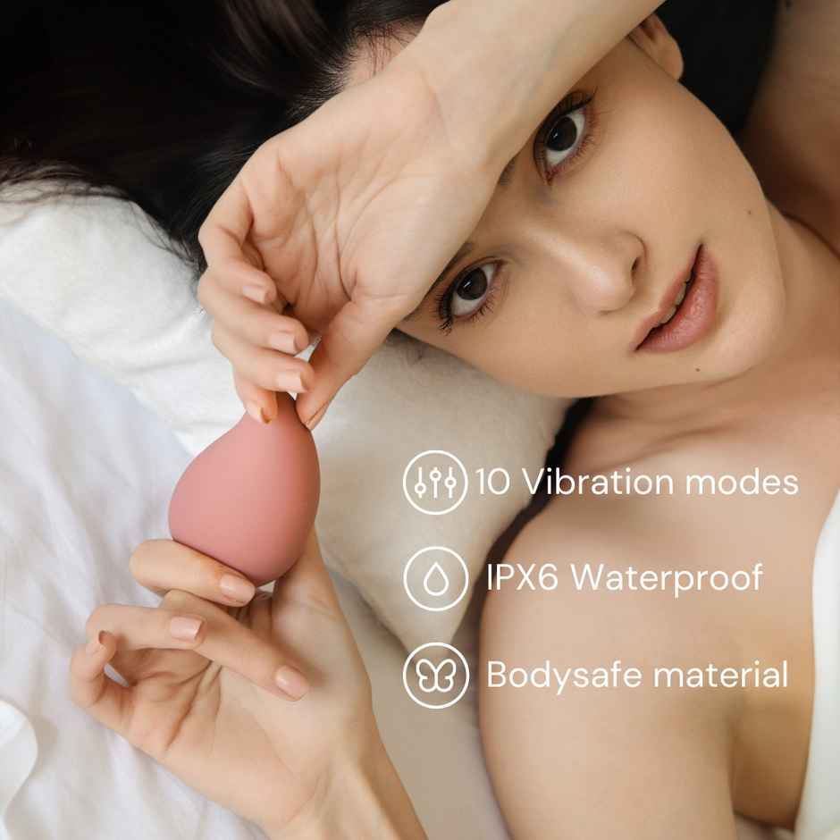 Thirdbase Eve Discreet Personal Massager with 10 Vibration Modes for Women
