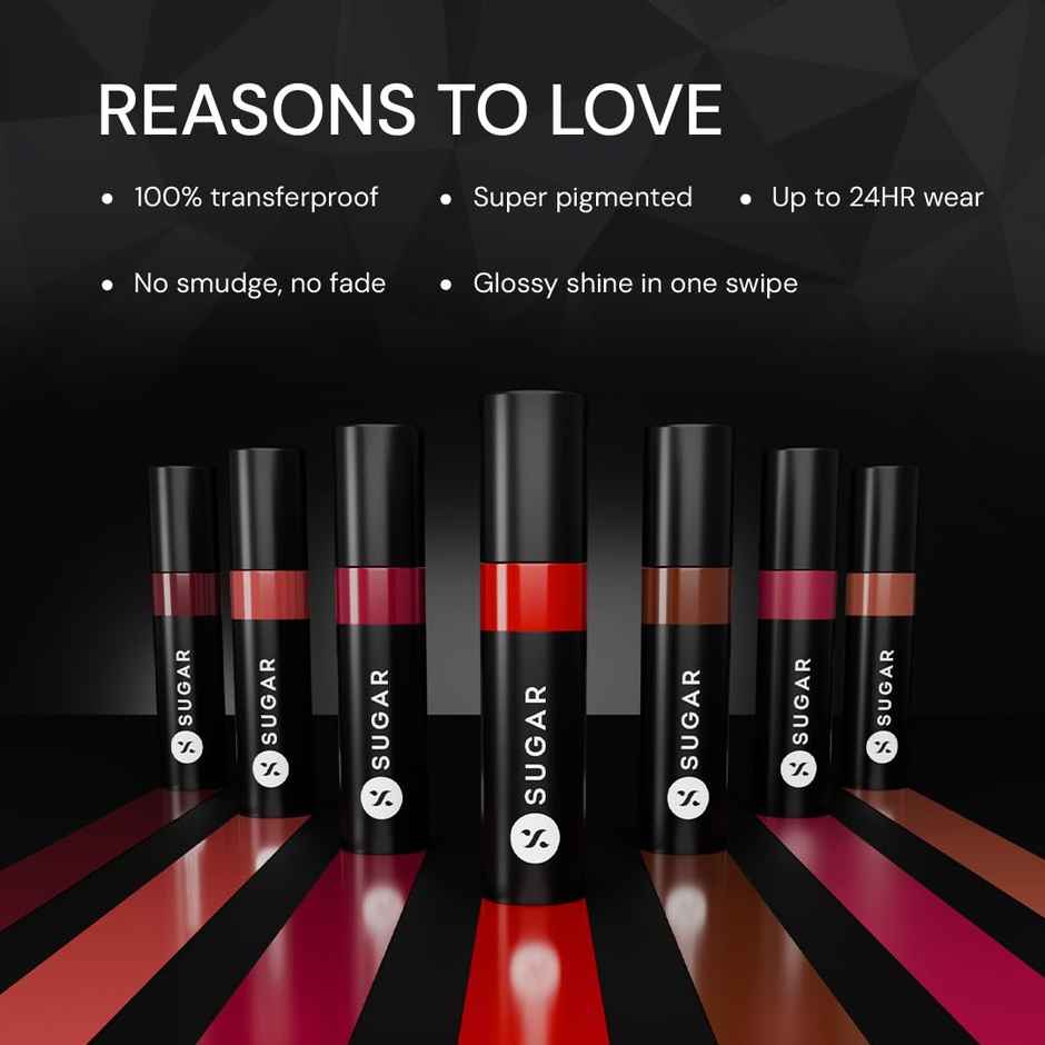 SUGAR Cosmetics Partner In Shine Transferproof Lip Gloss - 02 Brick Bardo