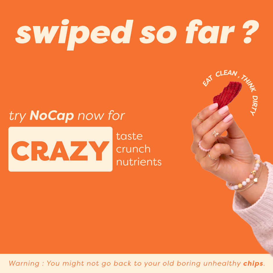 Nocap Beetroot Cream & Onion Chips