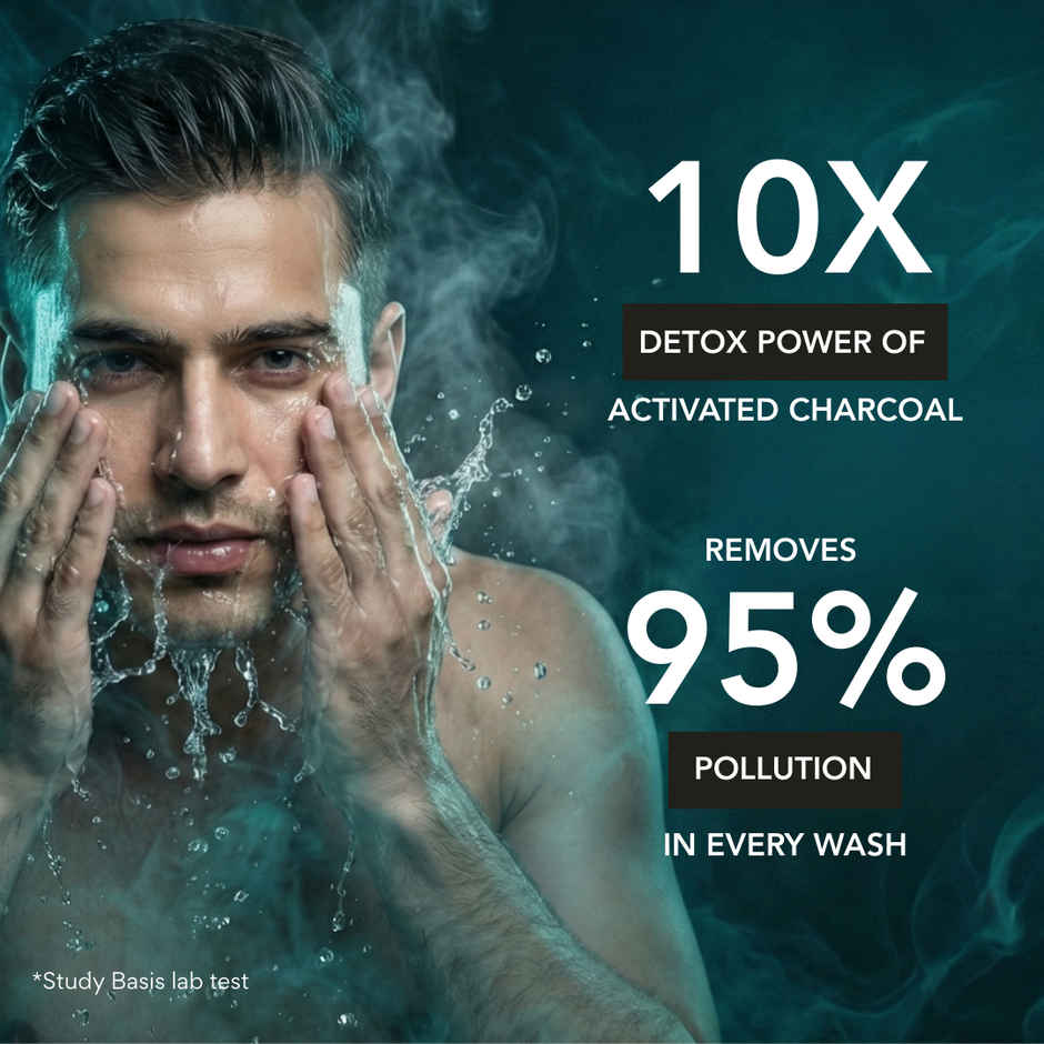 The Beard Story Face Wash With Activated Charcoal Deep Cleansing Pollution Control & Oil Absorption