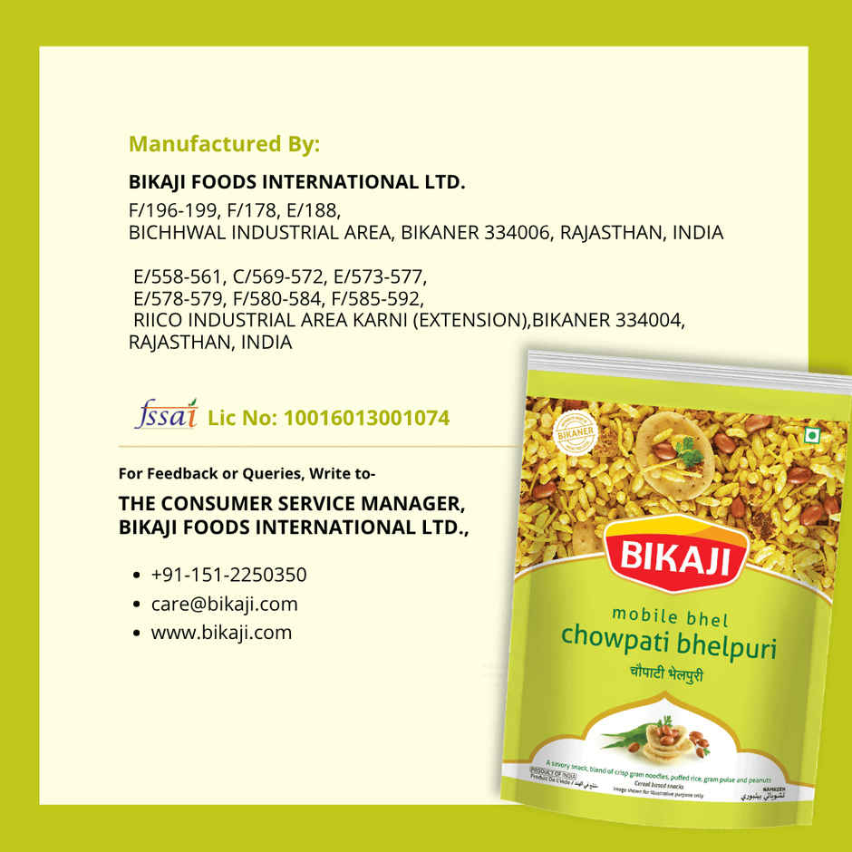 Bikaji Aslee Bikaneri - Chowpati Bhel Namkeen