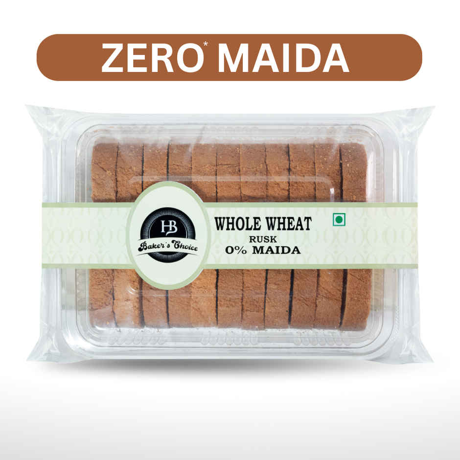 HB Bakers Choice Whole Wheat Rusk | 0%Maida
