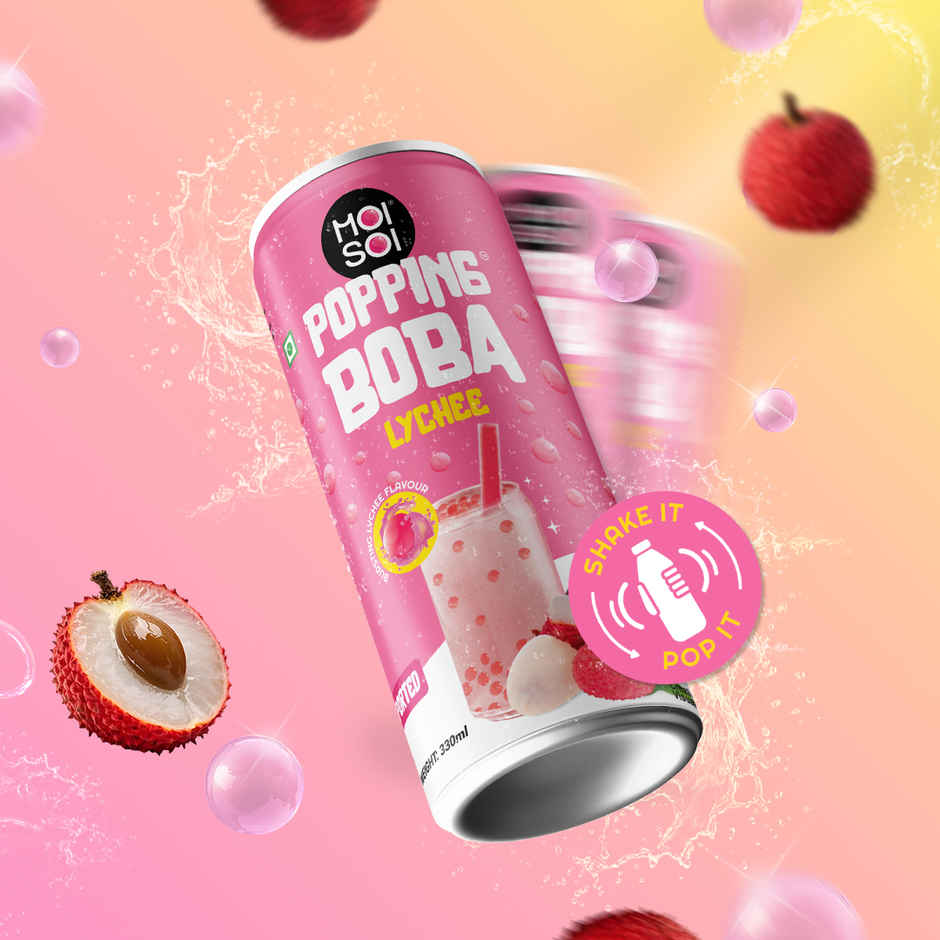 Moi Soi Popping Boba With Lychee Fruit Drink