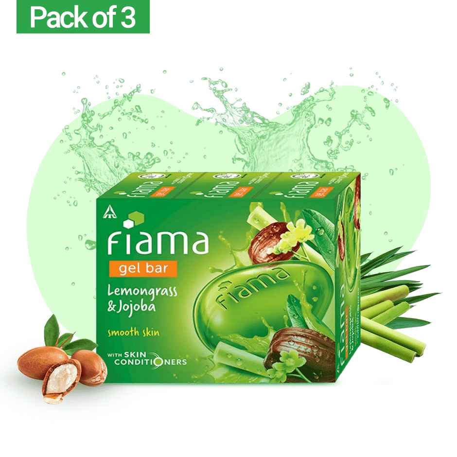 Fiama Gel Bar Lemongrass And Jojoba, with Skin Conditioners for Smooth Skin