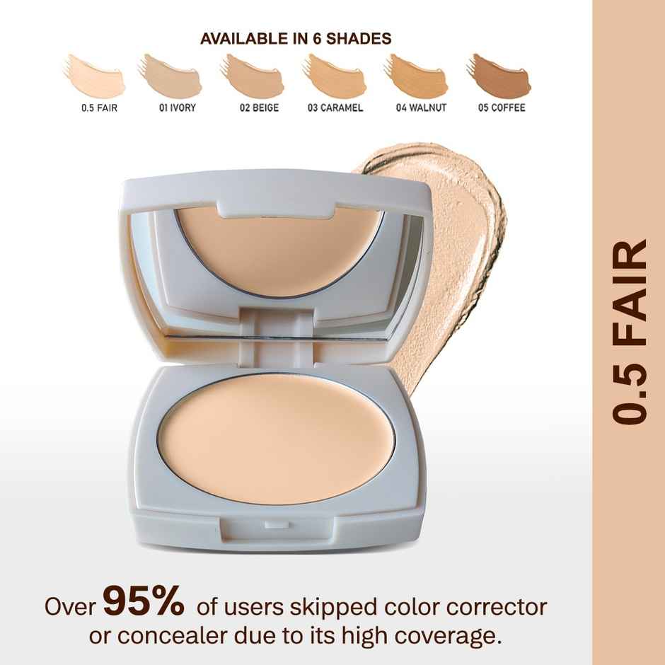 Flicka The Base Story Cream Foundation for Face Makeup, Waterproof & Long Lasting with SPF | Fair