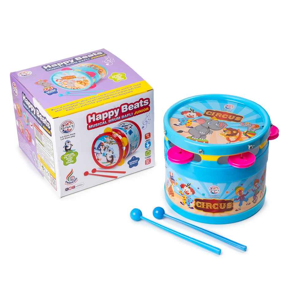 Ratna's Happy Beats Musical Drum Dafli | Jr | Assorted