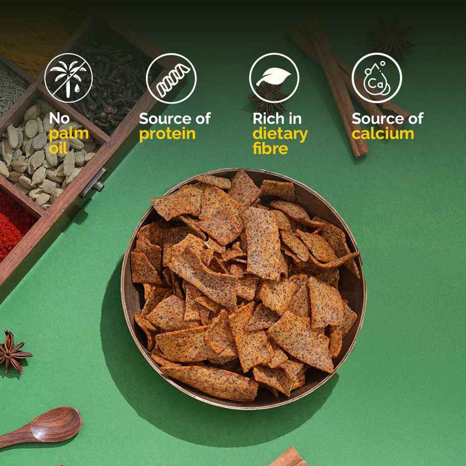 Snackible Desi Masala Ragi Chips | High Fibre, No Palm Oil