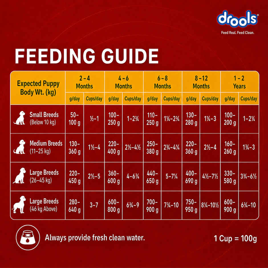 Drools Chicken and Egg Puppy Dry Dog Food, 1.2kg