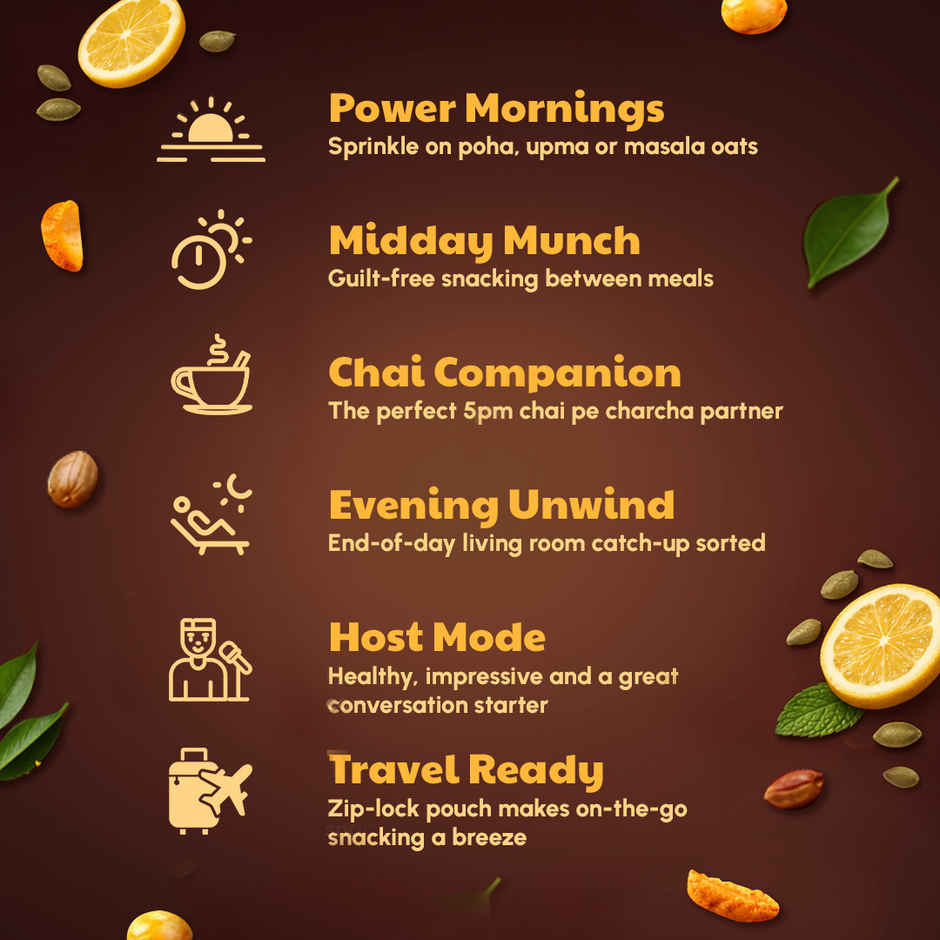 Right Shift High Protein Roasted Mix, Khatta Meetha, No Palm Oil, 20g Protein, Not Fried, 6g Fibre