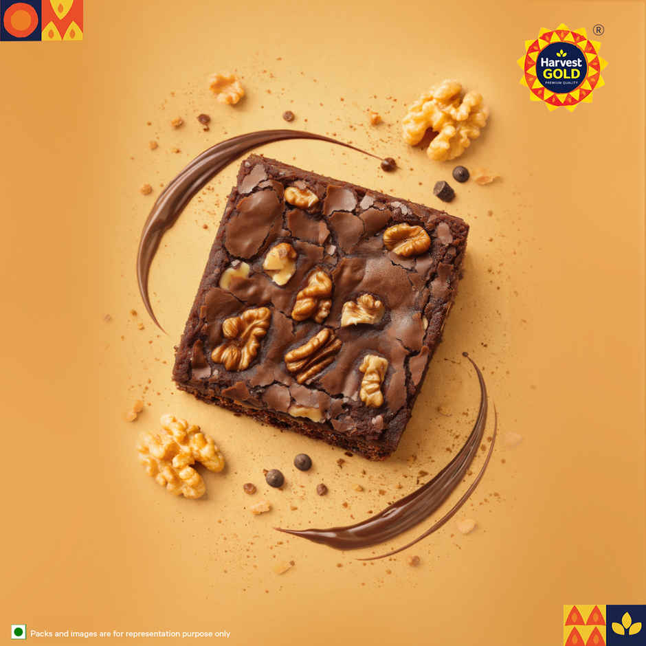 Harvest Gold Walnut Brownie | Bakery Delight