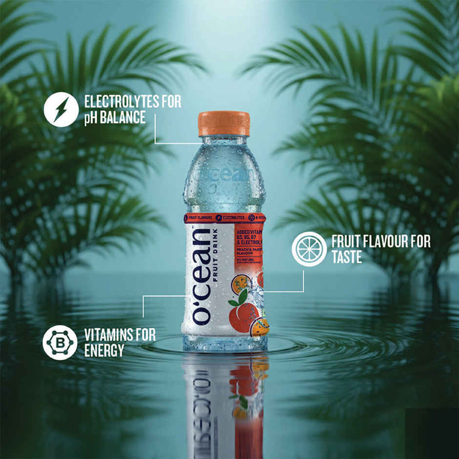 O'cean Fruit Water Peach & Passion Vitamin & Electrolyte Hydration