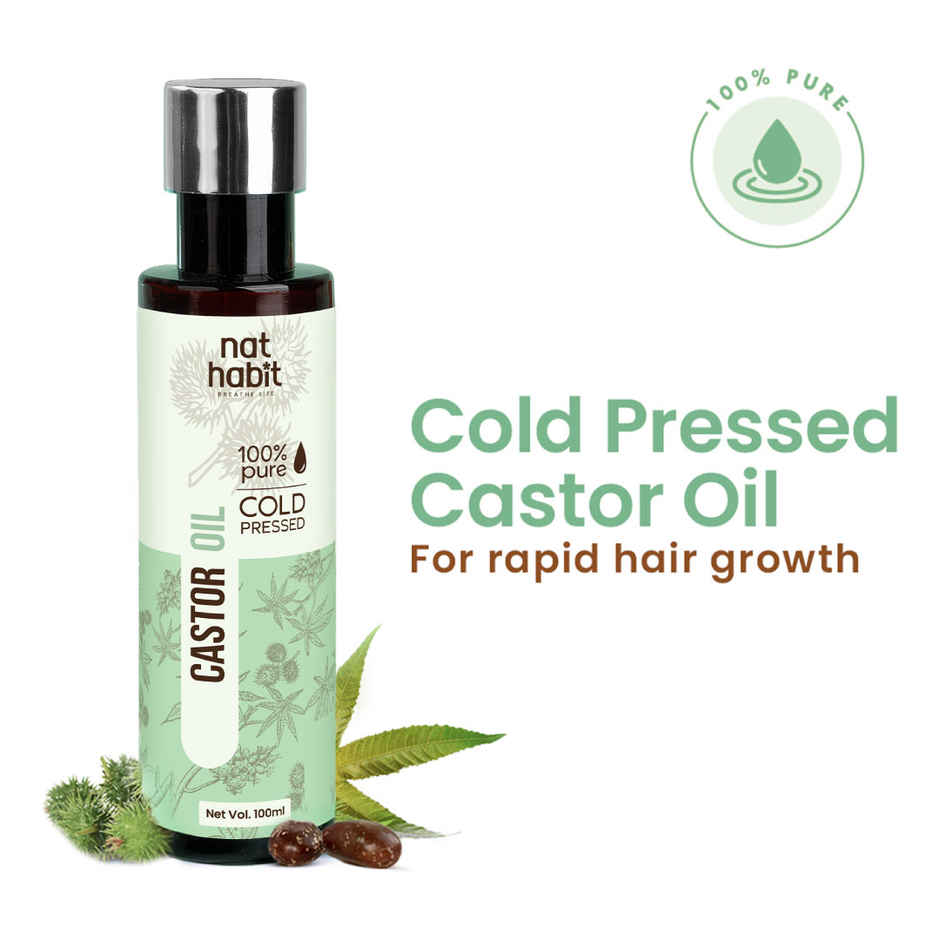 Nat Habit Cold Pressed Castor Oil For Skin & Hair Care