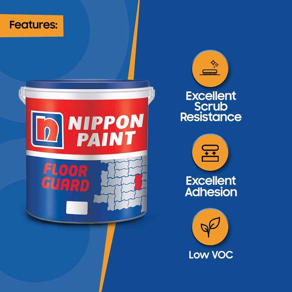 Nippon Paint Floor Guard Terracotta 4L | Durable Floor Protection & Rich Color