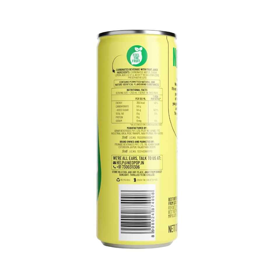 NEOPOP Lemon Squeeze Can | Carbonated Beverage
