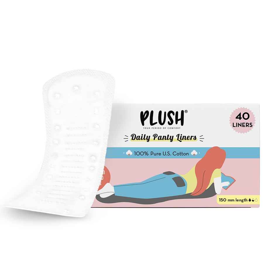Plush Daily Panty Liners For Daily Discharge - Pack Of 40